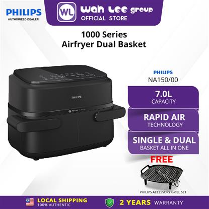 Picture of PHILIPS AIR FRYER NA150/09 7.1L DUAL BASKET