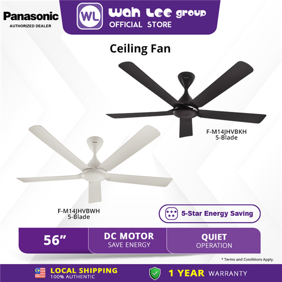 Picture of PANASONIC DC CEILING FAN F-M14JHVBKH (BLACK) / F-M14JHVBWH (WHITE)