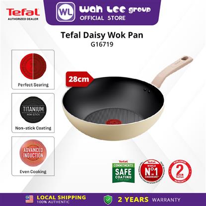 Picture of TEFAL COOKWARE DAISY WOKPAN 28CM G16719 INDUCTION BASE