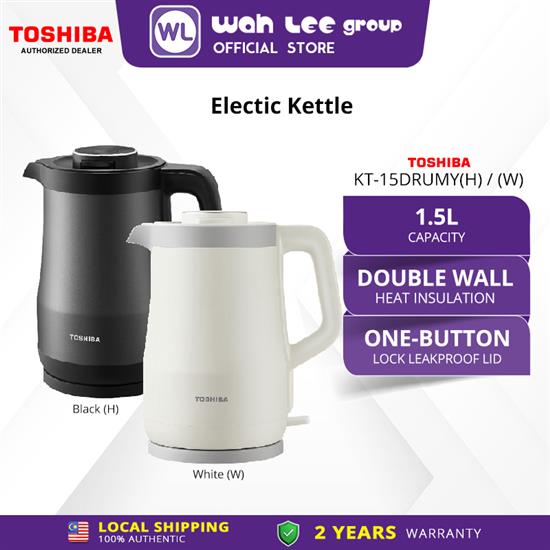 Picture of TOSHIBA JUG KETTLE 1.5L 316L STS KT-15DRUMY(H) / (W)