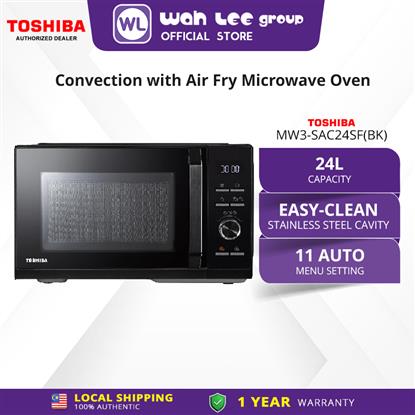 Picture of TOSHIBA MICROWAVE OVEN 24L MW3-SAC24SF(BK) CONVECTION+AIR FRY (APP CONTROL)