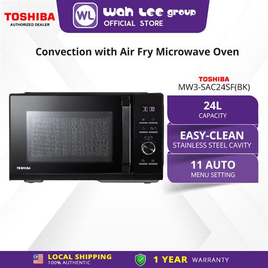Picture of TOSHIBA MICROWAVE OVEN 24L MW3-SAC24SF(BK) CONVECTION+AIR FRY (APP CONTROL)