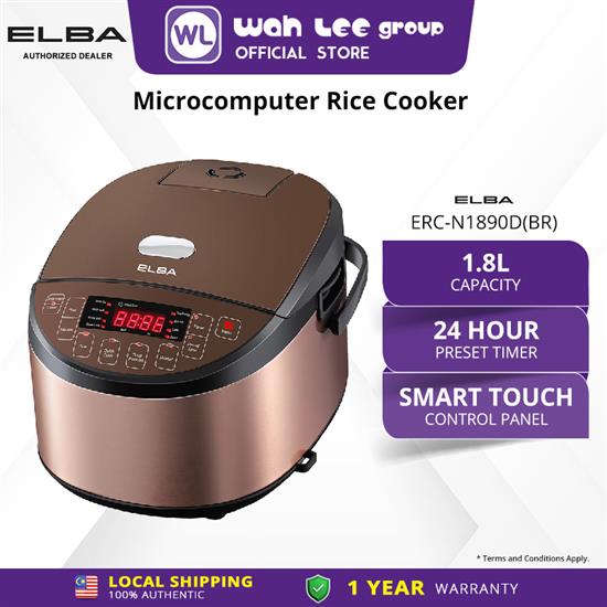 Picture of ELBA JAR RICE COOKER 1.8L ERC-N1890D(BR)