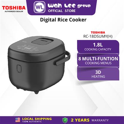 Picture of TOSHIBA JAR RICE COOKER 1.8L DIGITAL/3D HEATING RC-18DSUMY(H)