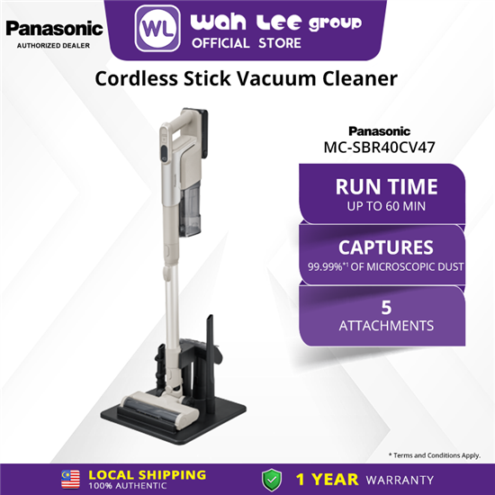 Picture of PANASONIC CORDLESS STICK VACUUM CLEANER MC-SBR40CV47