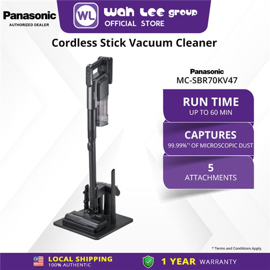 Picture of PANASONIC CORDLESS STICK VACUUM CLEANER MC-SBR70KV47