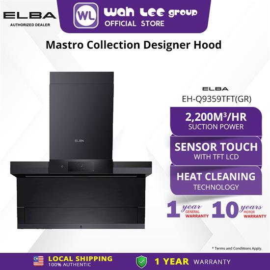 Picture of ELBA CHIMNEY HOOD EH-Q9359TFT(GR) MASTRO COLLECTION
