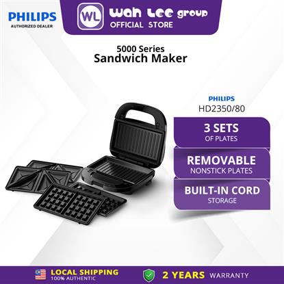 Picture of PHILIPS SANDWICH MAKER HD2350/80