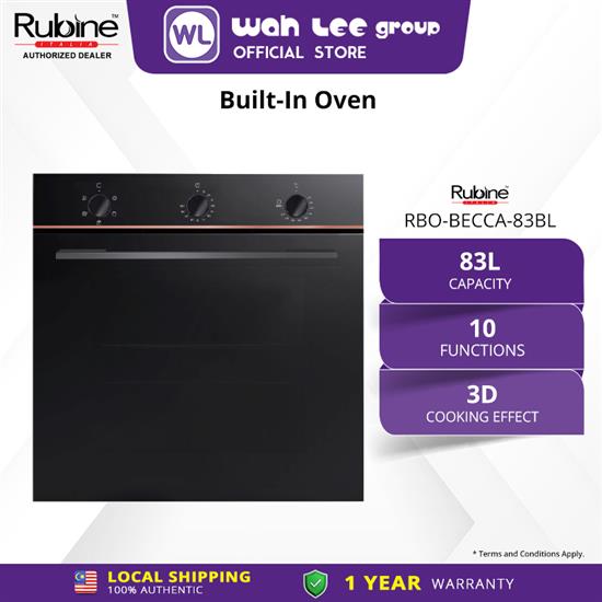 Picture of RUBINE BUILT-IN OVEN RBO-BECCA-83BL