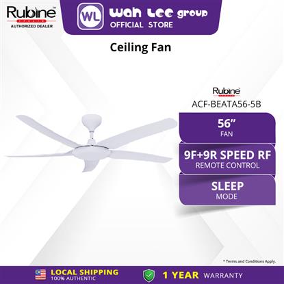 Picture of RUBINE CEILING FAN ACF-BEATA56-5B-MW (MATTE WHITE)