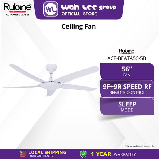 Picture of RUBINE CEILING FAN ACF-BEATA56-5B-MW (MATTE WHITE)