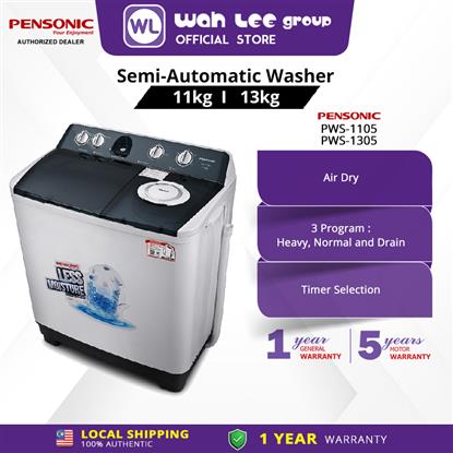Picture of PENSONIC SEMI AUTO WASHER PWS-1105(11KG) l  PWS-1305(13KG)