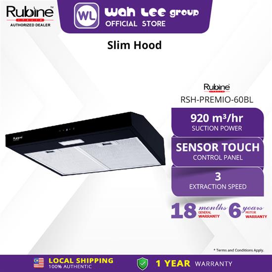 Picture of RUBINE SLIM HOOD RSH-PREMIO-60BL