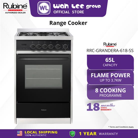 Picture of RUBINE RANGE COOKER RRC-GRANDERA-618-SS