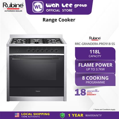 Picture of RUBINE RANGE COOKER RRC-GRANDERA-PRO918-SS