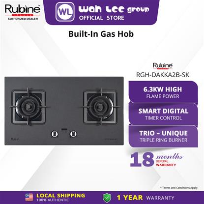 Picture of RUBINE BUILT-IN GAS HOB RGH-DAKKA2B-SK