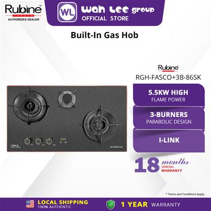 Picture of RUBINE BUILT-IN GAS HOBRGH-FASCO+3B-86SK