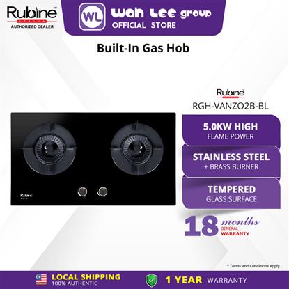 Picture of RUBINE BUILT-IN GAS HOB RGH-VANZO2B-BL