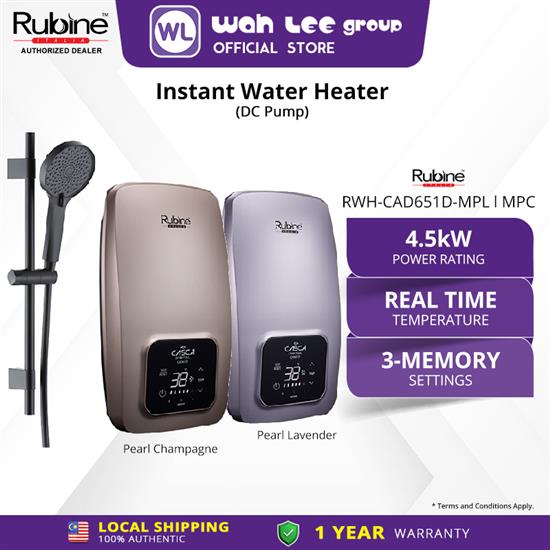 Picture of RUBINE CASCA DIGITAL HOME SHOWER RWH-CAD651D-MPL / MPC (DC Pump (H/S)