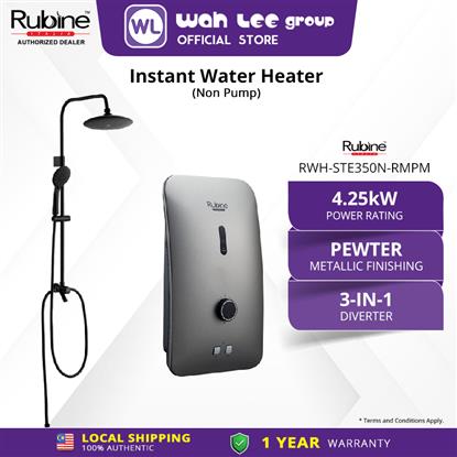 Picture of RUBINE STELLA HOME SHOWER RWH-STE350N-RMPM  (NON PUMP) RAIN / PEWTER METALLIC