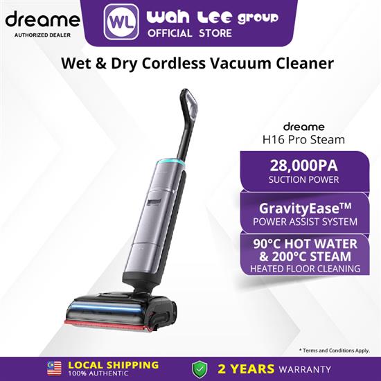 Picture of DREAME STICK VACUUM CLEANER H16 PRO STEAM (WET & DRY) GREY