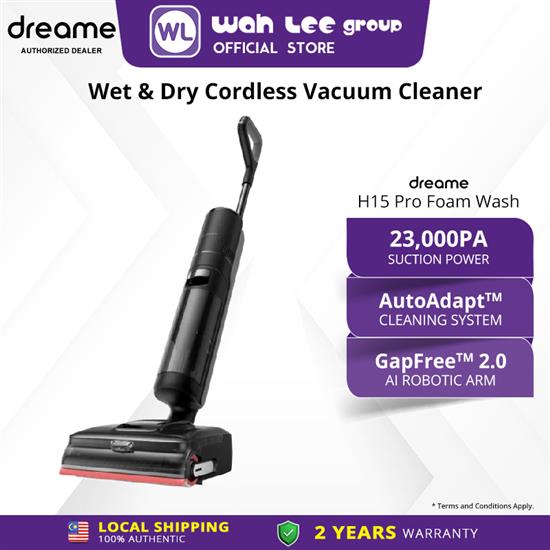 Picture of DREAME STICK VACUUM CLEANER H15 FOAMWASH (WET & DRY) GREY