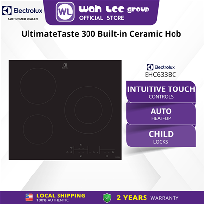 Picture of ELECTROLUX BUILT-IN CERAMIC HOB EHC633BC (3 ZONES)