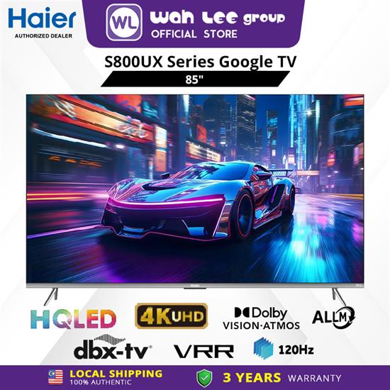 Picture of HAIER 4K GOOGLE HQLED TV H85S800UX (85")