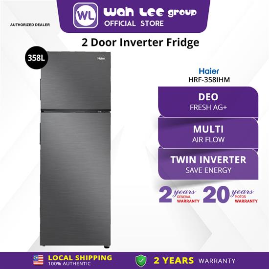 Picture of HAIER FRIDGE HRF-358IHM (358L) METAL BLACK