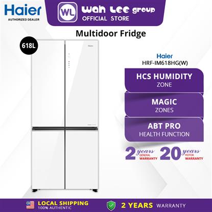 Picture of HAIER MULTIDOOR FRIDGE HRF-IM618HG(W) (618L) GLASS WHITE