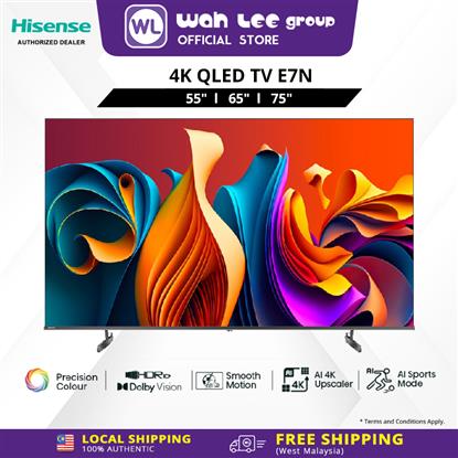 Picture of HISENSE 4K QLED SMART TV E7N SERIES (55" / 65" / 85")