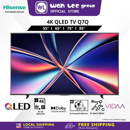 Picture of HISENSE 4K QLED TV Q7Q Series (55" / 65" / 75" / 85")