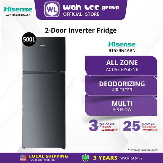 Picture of HISENSE 2 DOOR FRIDGE RT529N4ABN 500L 