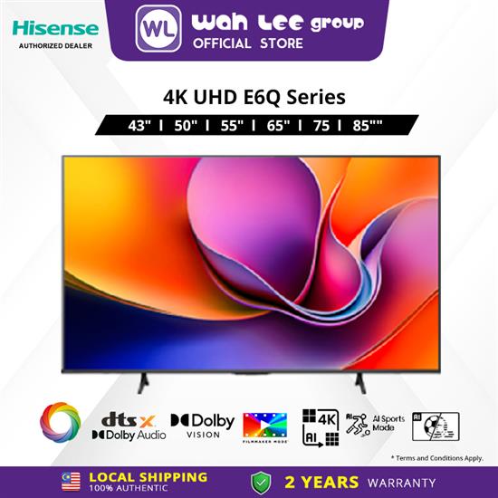 Picture of HISENSE 4K VIDAA TV 43E6Q (43")