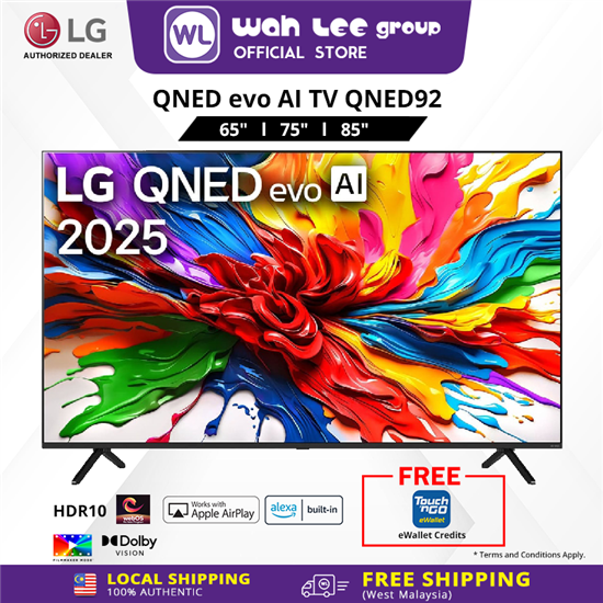 Picture of LG 4K SMART QNED MINILED TV QNED92 (65" / 75" / 85" )