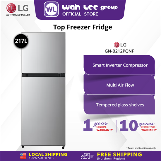 Picture of LG TOP FREEZER FRIDGE GN-B212PQNF (217 LITRES)