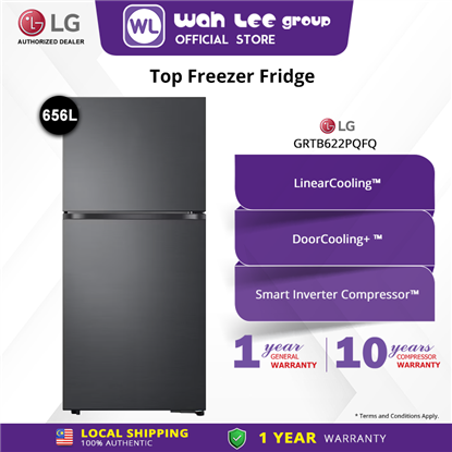 Picture of LG TOP FREEZER FRIDGE GRTB622PQFQ MATTE BLACK (656 Litre)