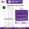 Picture of LG MULTIDOOR FRIDGE GV-B25FFGPB (617L) WHITE GLASS