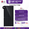 Picture of LG MULTIDOOR FRIDGE GC-B48FMGAH (474L) BLACK GLASS