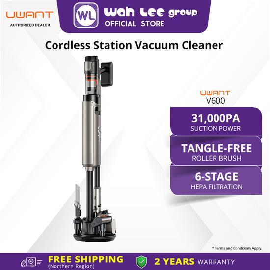 Picture of UWANT CORDLESS STICK VACUUM CLEANER D600 (HOT AIR WET & DRY) BLACK