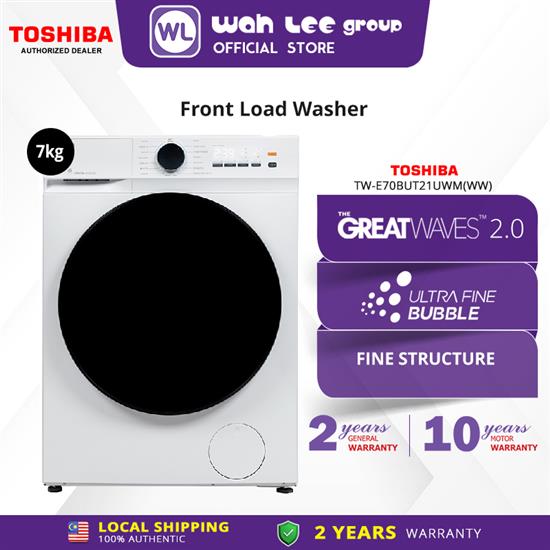 Picture of TOSHIBA FRONT LOAD WASHER TW-E70BUT21UWM(WW) (7KG)