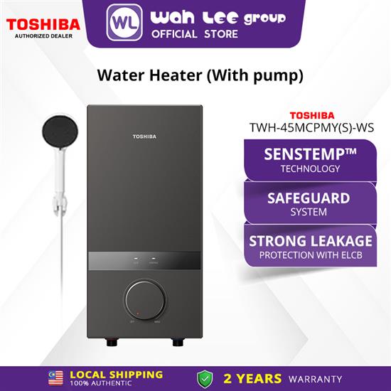 Picture of TOSHIBA HOME SHOWER TWH-45MCPMY(S)-WS 4.5KW DC (KNOB/WHITE SHOWER/DARK SILVER)