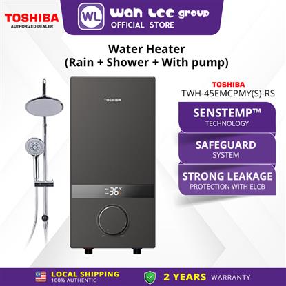 Picture of TOSHIBA HOME SHOWER TWH-45EMCPMY(S)-RS 4.5KW DC RAIN (KNOB/SILVER SHOWER/DARK SILVER)