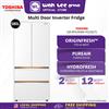 Picture of TOSHIBA MULTI DOORS FRIDGE GR-RF690WI-PGY(67) INVERTER (580L) GLASS WHITE
