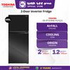 Picture of TOSHIBA FRIDGE GR-RT559WE-PGY(22) INVERTER (490L) BLACK GLASS