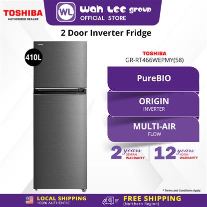 Picture of TOSHIBA FRIDGE GR-RT466WEPMY(58) INVERTER (410L) MAYA GREY