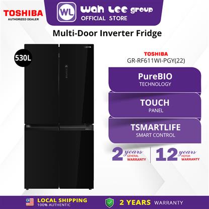 Picture of TOSHIBA 4 DOORS FRIDGE GR-RF611WI-PGY(22) INVERTER (530L)