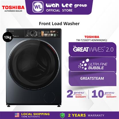 Picture of TOSHIBA FRONT LOAD WASHER TW-T25BZP140MWM(MG) (13KG)