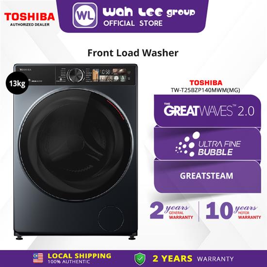 Picture of TOSHIBA FRONT LOAD WASHER TW-T25BZP140MWM(MG) (13KG)