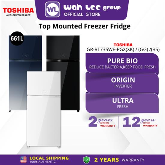 Picture of TOSHIBA FRIDGE GR-RT835WEPGY(B5) / (GG) / (XK) INVERTER (661L)